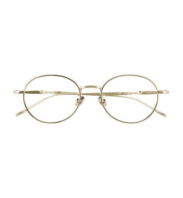  「【LOVE BY e.m.コラボ】&ldquo;flutter&rdquo;｜ボストン型メタルフレーム｜Zoff｜LOVE BY e.m. レンズ交換券付」|メガネ|