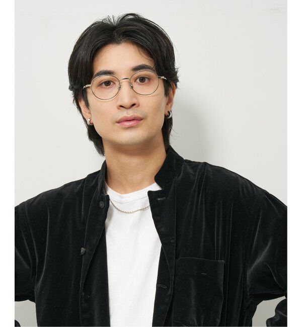  「【LOVE BY e.m.コラボ】&ldquo;flutter&rdquo;｜ボストン型メタルフレーム｜Zoff｜LOVE BY e.m. レンズ交換券付」|メガネ|