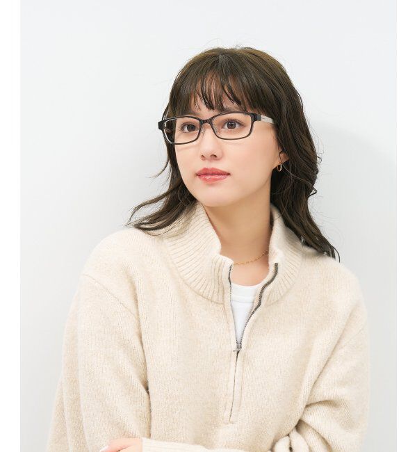  「ウェリントン型 メガネ | 似合うを科学したメガネ(Zoff NEW STANDARD) 伊達メガネ 度付き レンズ交換券付」|メガネ|