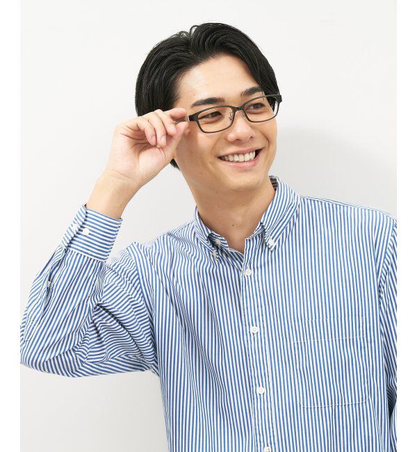  「ウェリントン型 メガネ | 似合うを科学したメガネ(Zoff NEW STANDARD) 伊達メガネ 度付き レンズ交換券付」|メガネ|