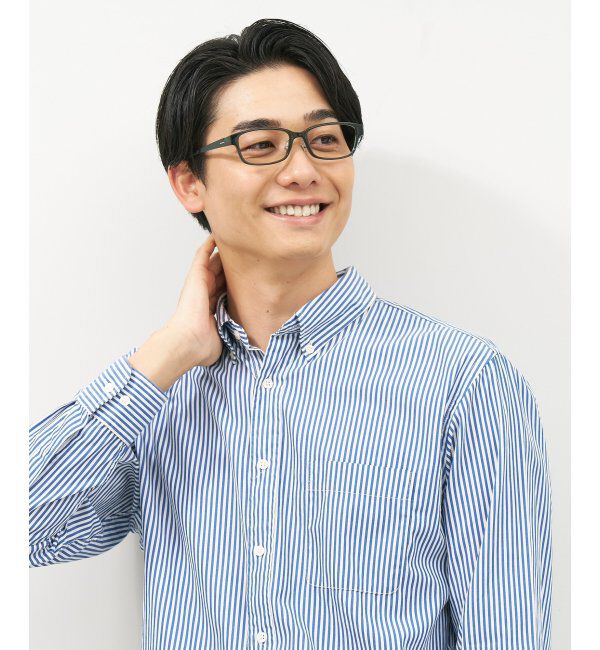  「ウェリントン型 メガネ | 似合うを科学したメガネ(Zoff NEW STANDARD) 伊達メガネ 度付き レンズ交換券付」|メガネ|