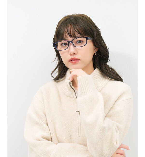  「ウェリントン型 メガネ | 似合うを科学したメガネ(Zoff NEW STANDARD) 伊達メガネ 度付き レンズ交換券付」|メガネ|