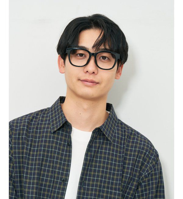  「ウェリントン型 メガネ | 軽量｜太縁｜黒縁｜大きめサイズ｜伊達メガネ｜ユニセックス レンズ交換券付」|メガネ|