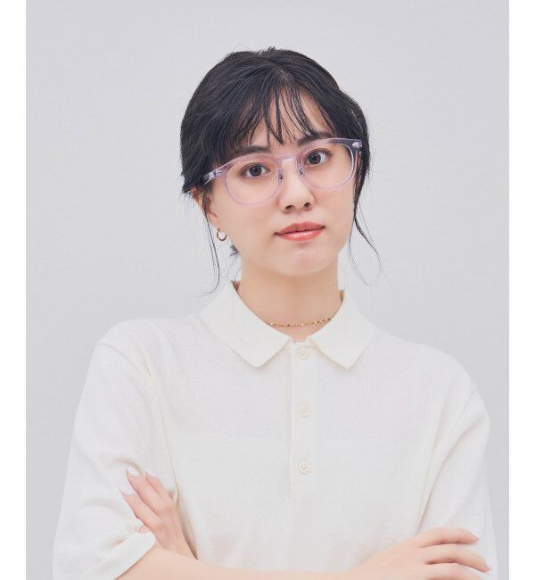  「ウェリントン型 メガネ｜クリアカラー｜伊達メガネ 度付きメガネ｜ユニセックス  レンズ交換券付」|メガネ|