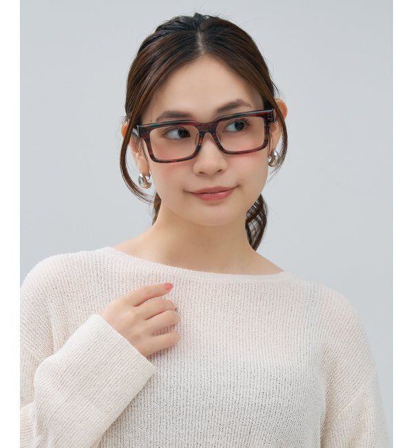  「ウェリントン型 メガネ | マツケリ MAZZUCCHELLI｜ 四角 伊達・度付き眼鏡 ユニセックス  レンズ交換券付」|メガネ|