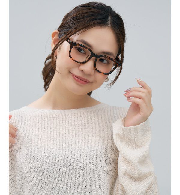  「ウェリントン型 メガネ | マツケリ MAZZUCCHELLI｜ 伊達・度付き眼鏡 ユニセックス  レンズ交換券付」|メガネ|茶系デミ