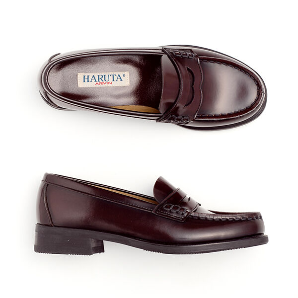 HARUTA「[3E]レディス合皮コインローファー #4505」|ローファー|