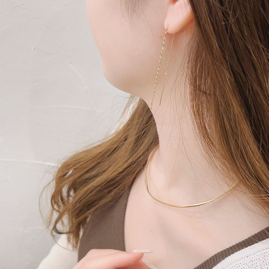  「silver925 キラチェーン アメリカンピアス (ニッケルフリー)」|ピアス|