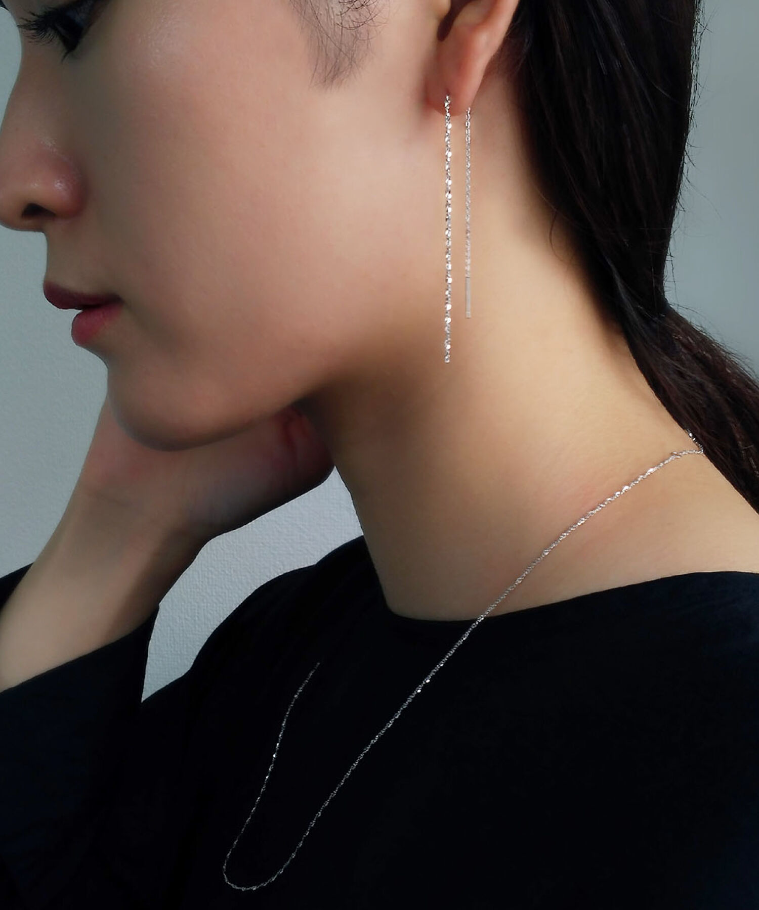  「silver925 キラチェーン アメリカンピアス (ニッケルフリー)」|ピアス|