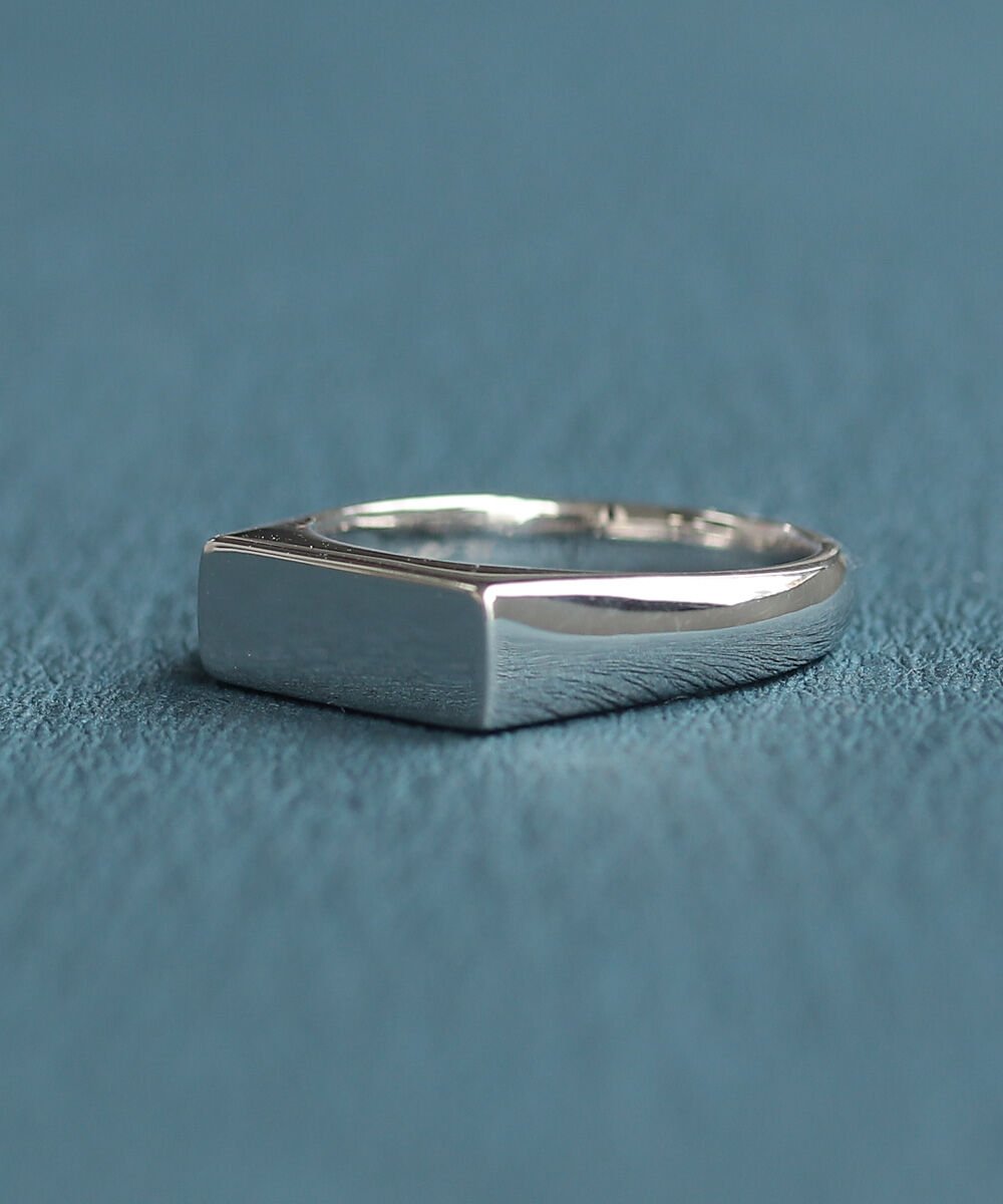  「Two as one silver925 シグネットワイドリング　ペア」|リング|