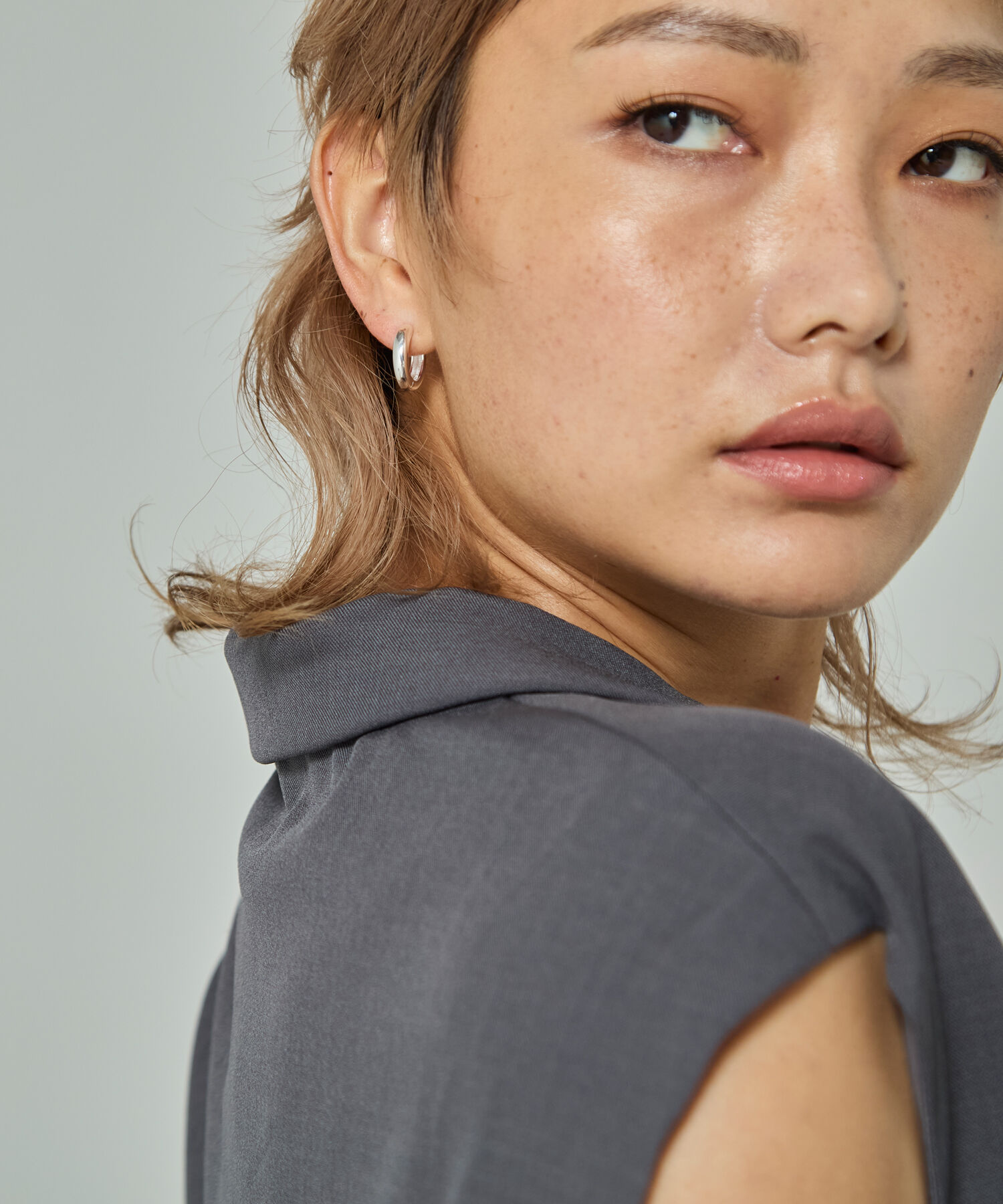 JUPITER-Rozy「【SV】ミドルワイドフープピアス」|ピアス|