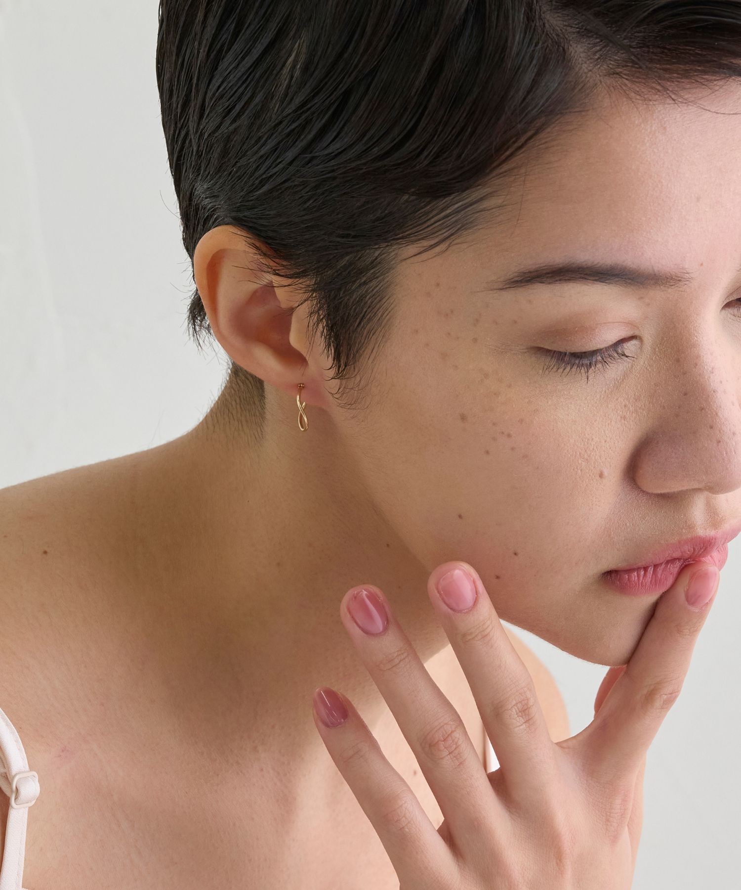 JUPITER「【K10】カーブフープピアス」|ピアス|