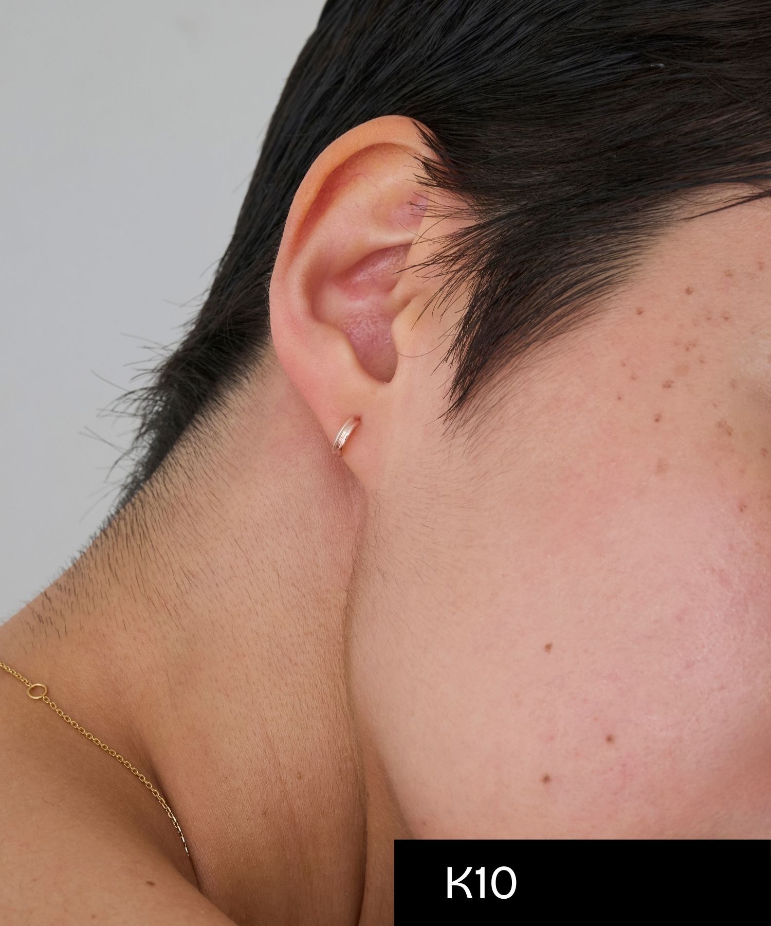 JUPITER「【K10&SV925】コンビカラーフープイヤリング　ピンクゴールド&times;シルバー」|イヤリング|ピンクゴールド