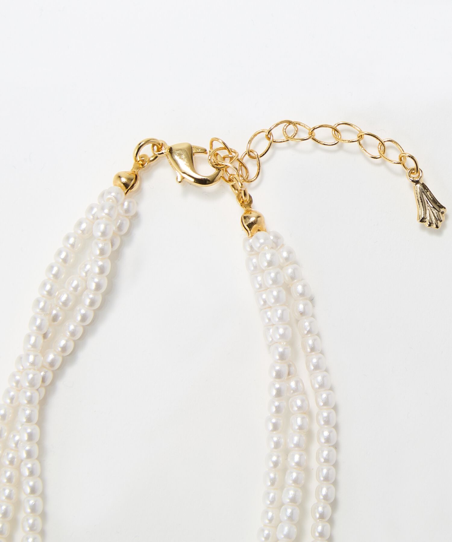 Phoebe「3連ビーズパールネックレス」|ネックレス|