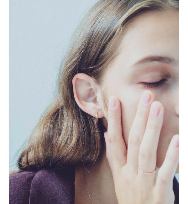 ete「K10YG クレール カット ピアス」|ピアス|