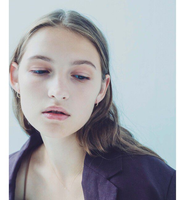 ete「K10YG クレール カット ピアス」|ピアス|