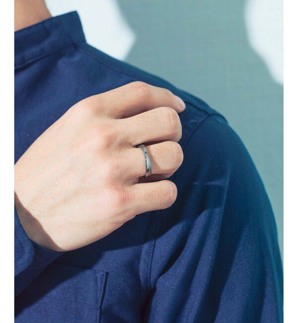 ete「[シェア] ブラックダイヤモンド クロス リング」|リング|