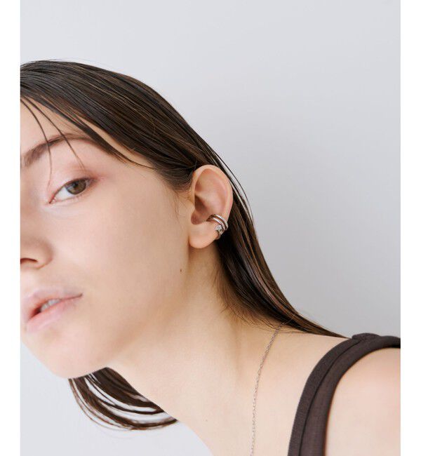 ete「ビジュー ピークカフ」|イヤーカフ|