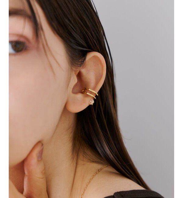 ete「ビジュー ピークカフ」|イヤーカフ|