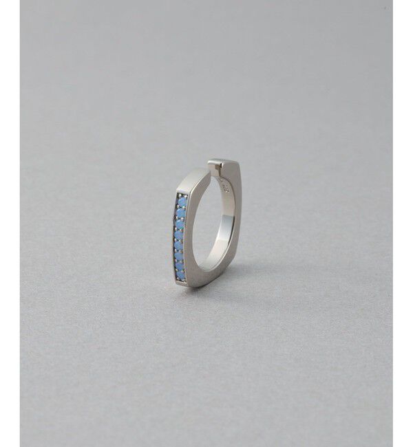 ete「[カラーリスト] ビジュー リバーシブル イヤーカフ プラチナム」|イヤーカフ|