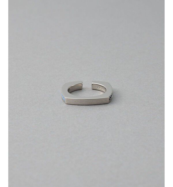 ete「[カラーリスト] ビジュー リバーシブル イヤーカフ プラチナム」|イヤーカフ|