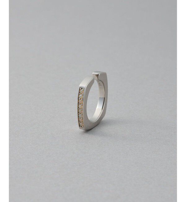 ete「[カラーリスト] ビジュー リバーシブル イヤーカフ プラチナム」|イヤーカフ|B