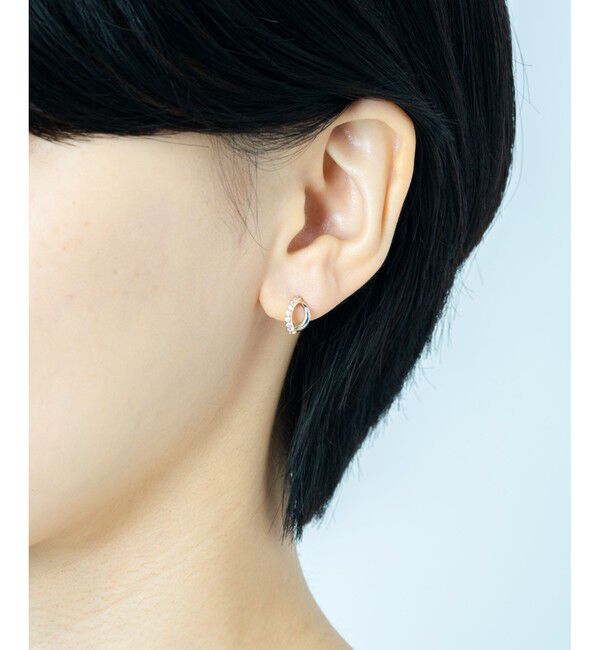 Jouete「ピアス ジルコニア コンビカラー」|ピアス|