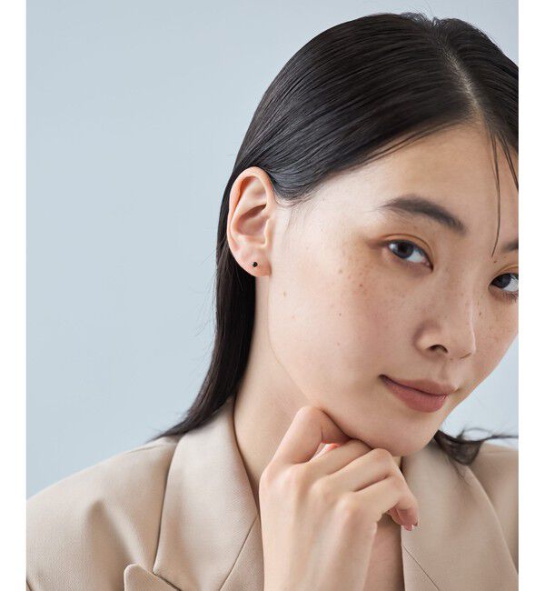 Jouete「K10YG ピアス ナチュラルストーン」|ピアス|