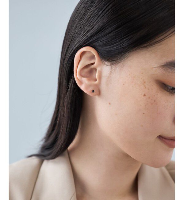 Jouete「K10YG ピアス ナチュラルストーン」|ピアス|