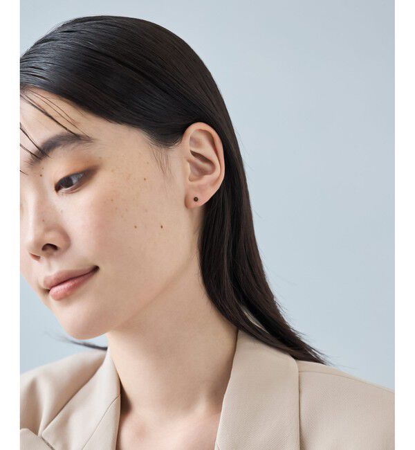 Jouete「K10YG ピアス ナチュラルストーン」|ピアス|