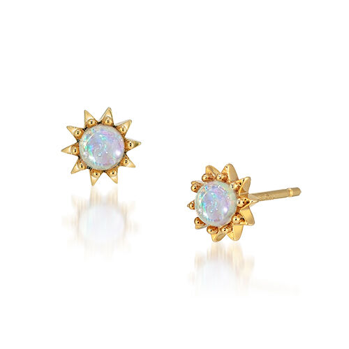 STAR JEWELRY「SUNBURST」|ピアス|イエローゴールド