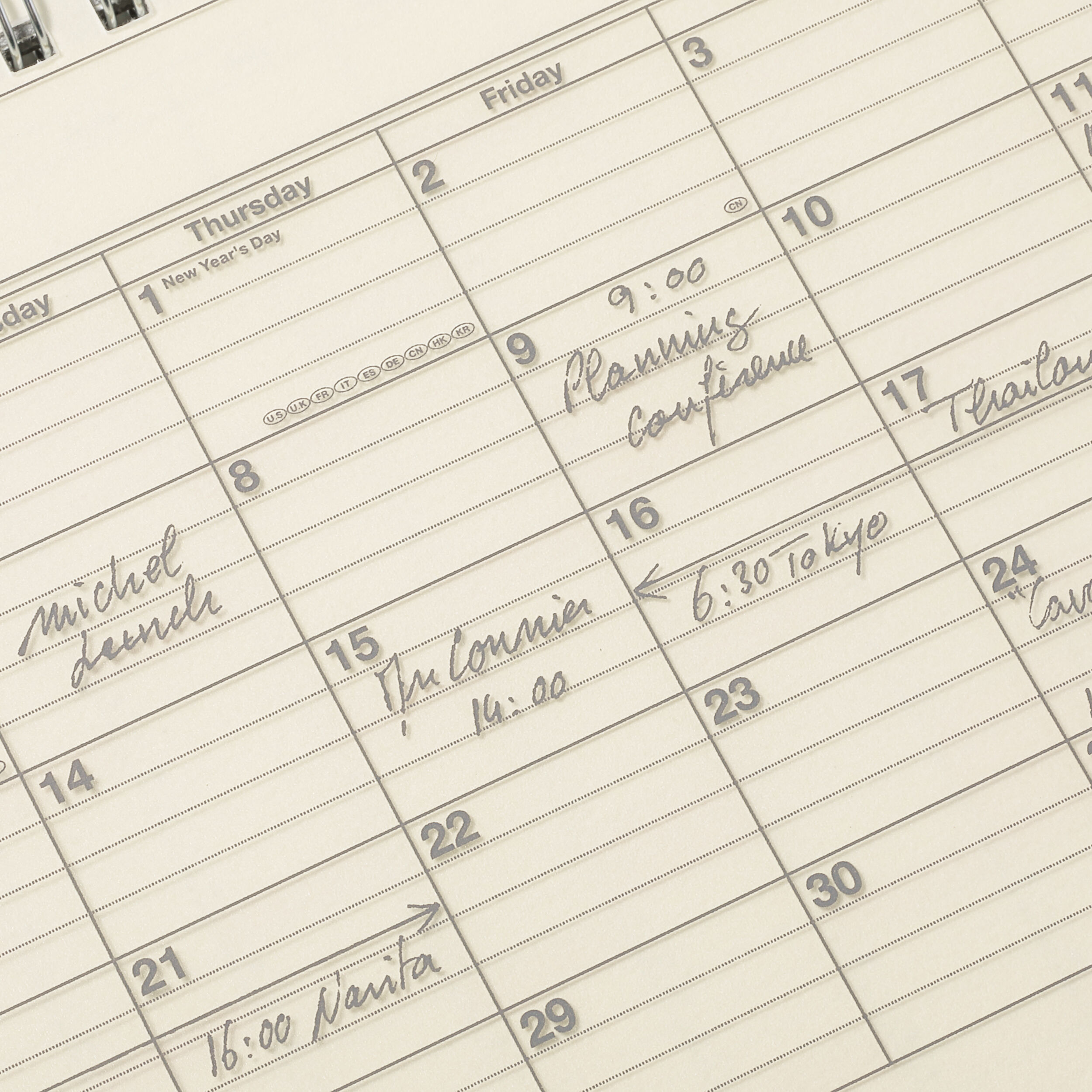  「2026 スケジュール帳 2026年1月始まり 月間ブロック B6変型 ノートブックカレンダー・S」|ステーショナリー|