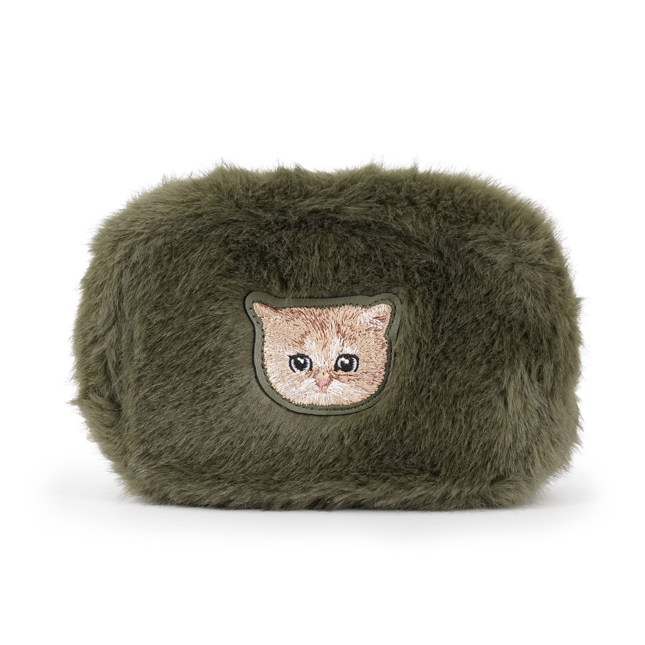 PAUL&JOE「スクエアポーチ／ファーヌネット」|ポーチ|グリーン