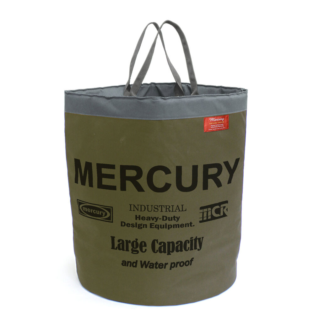 MERCURY「マーキュリー 雑貨 通販 ストレージバッグ 収納 ストレージボックス 円形 ストーブバッグ」|その他|グリーン1