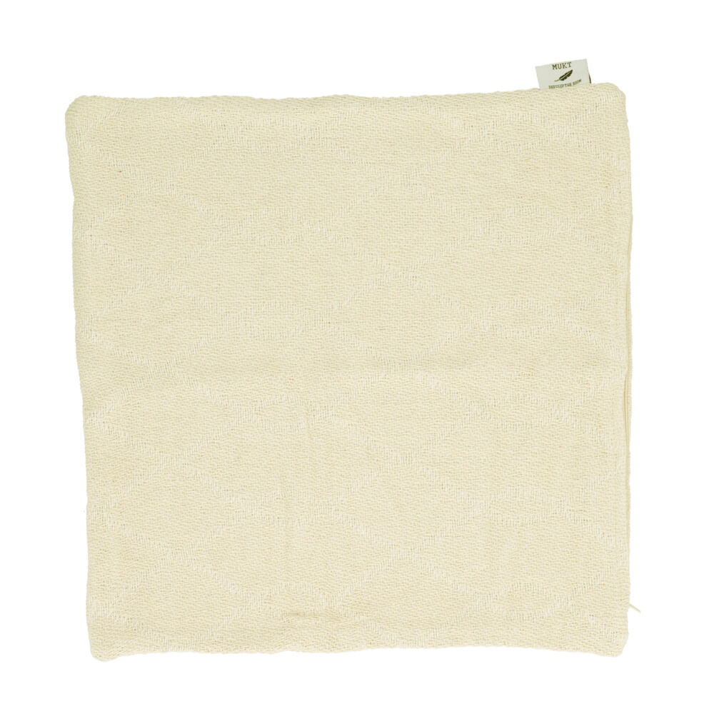 BACKYARD FAMILY「クッションカバー おしゃれ 通販 43 x 43cm かわいい モダン ツイスト モザイク」|クッション・クッションカバー|ホワイト1