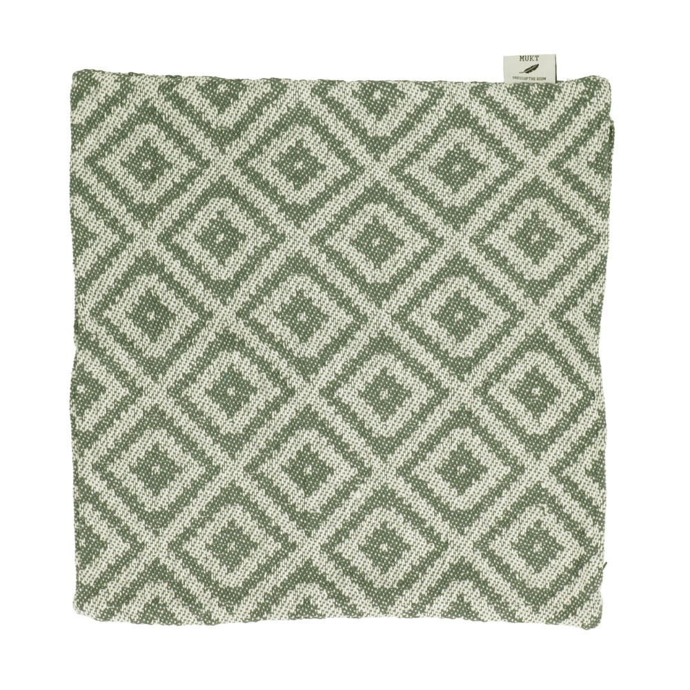 BACKYARD FAMILY「クッションカバー おしゃれ 通販 43 x 43cm かわいい モダン ツイスト モザイク」|クッション・クッションカバー|グレー2