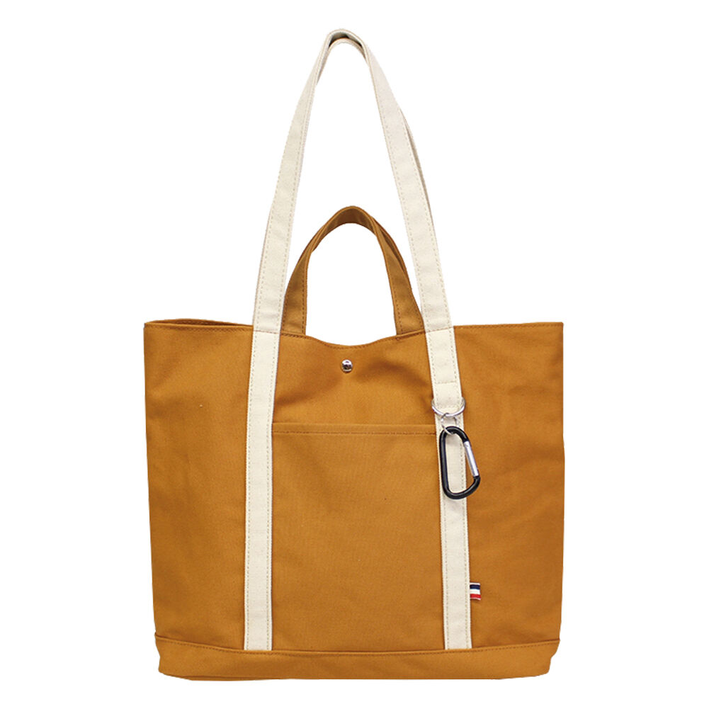 BACKYARD FAMILY「トートバッグ 大きめ 布 キャンバス 通販 レディース メンズ 帆布 しっかり A4 雑誌 通勤」|トートバッグ|イエロー1