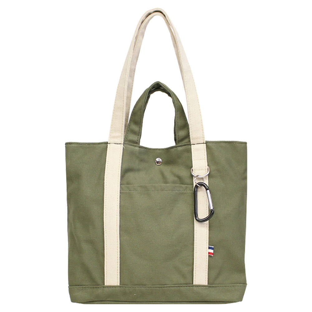 BACKYARD FAMILY「トートバッグ 小さめ 肩掛け 通販 メンズ レディース おしゃれ A4 帆布 しっかり 通勤 通学」|トートバッグ|グリーン1