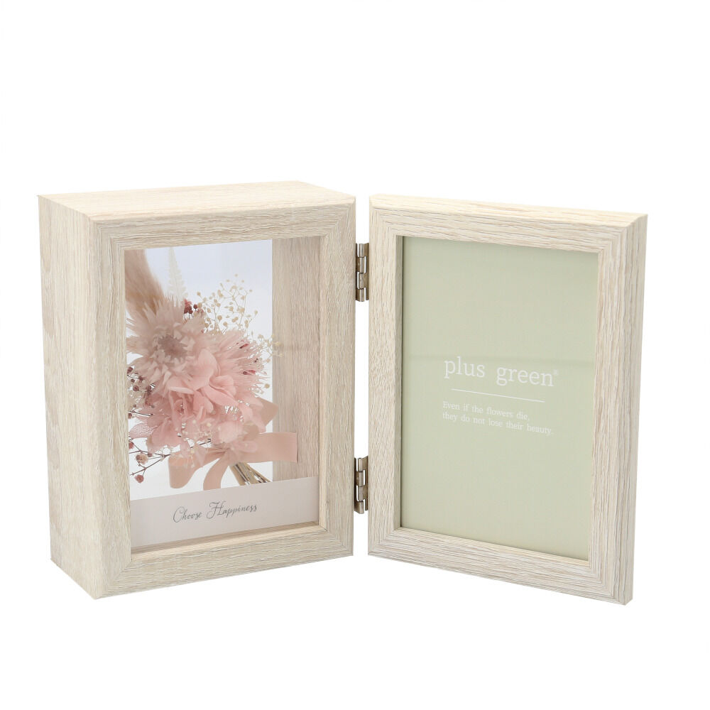 BACKYARD FAMILY「plus green プラス グリーン フォトフレーム 通販 ドライフラワー 写真立て」|その他|ピンク1