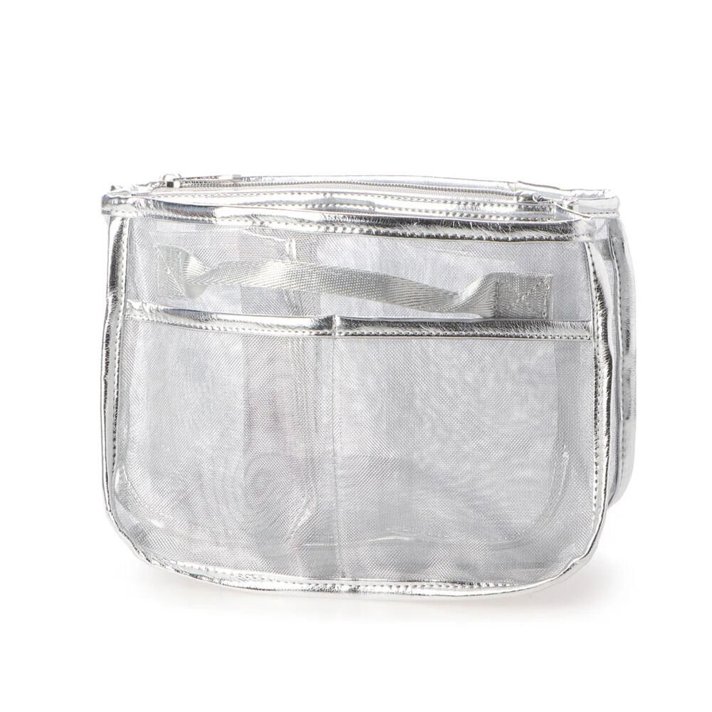 cache cache「カシュカシュ バッグインバッグ cache cache 通販 バックインバック チュールバッグ」|その他|シルバー1