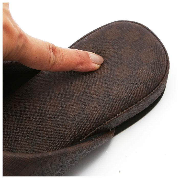 BACKYARD FAMILY「スリッパ 来客 通販 トイレスリッパ 室内スリッパ 来客用スリッパ 合皮 フェイク レザー 業務用」|ルームシューズ|