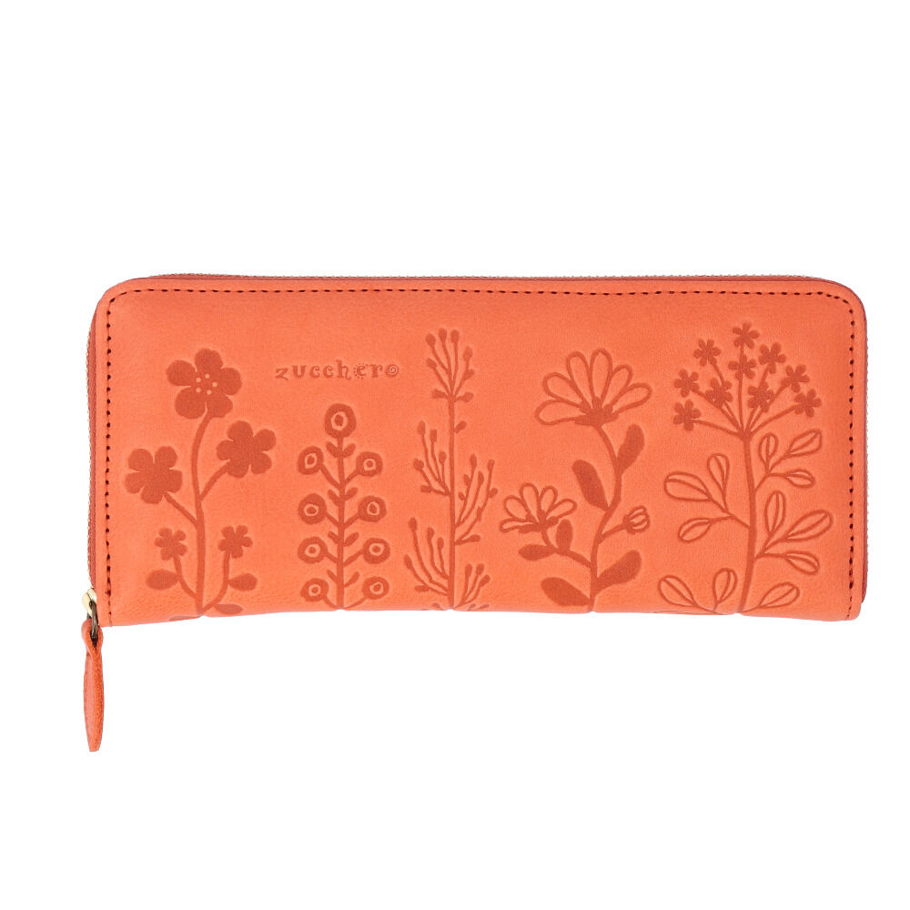 BACKYARD FAMILY「ズッケロ 財布 55434 zucchero 通販 長財布 長サイフ 花柄デザインラウンド長財布」|財布|オレンジ1