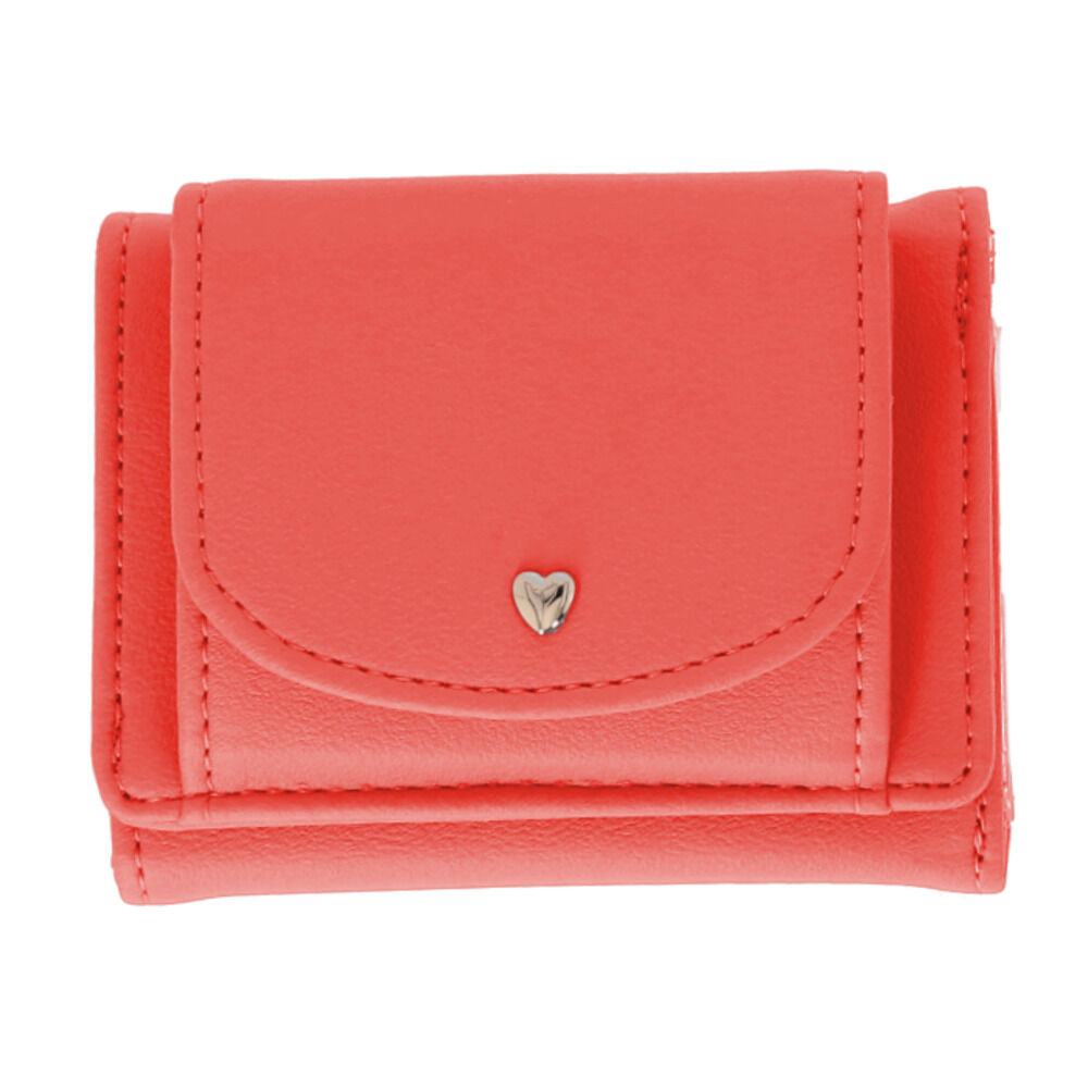 BACKYARD FAMILY「推し活 ミニ財布 通販 三つ折り財布 折財布 財布 サイフ さいふ 三つ折り クリアポケット」|財布|レッド1