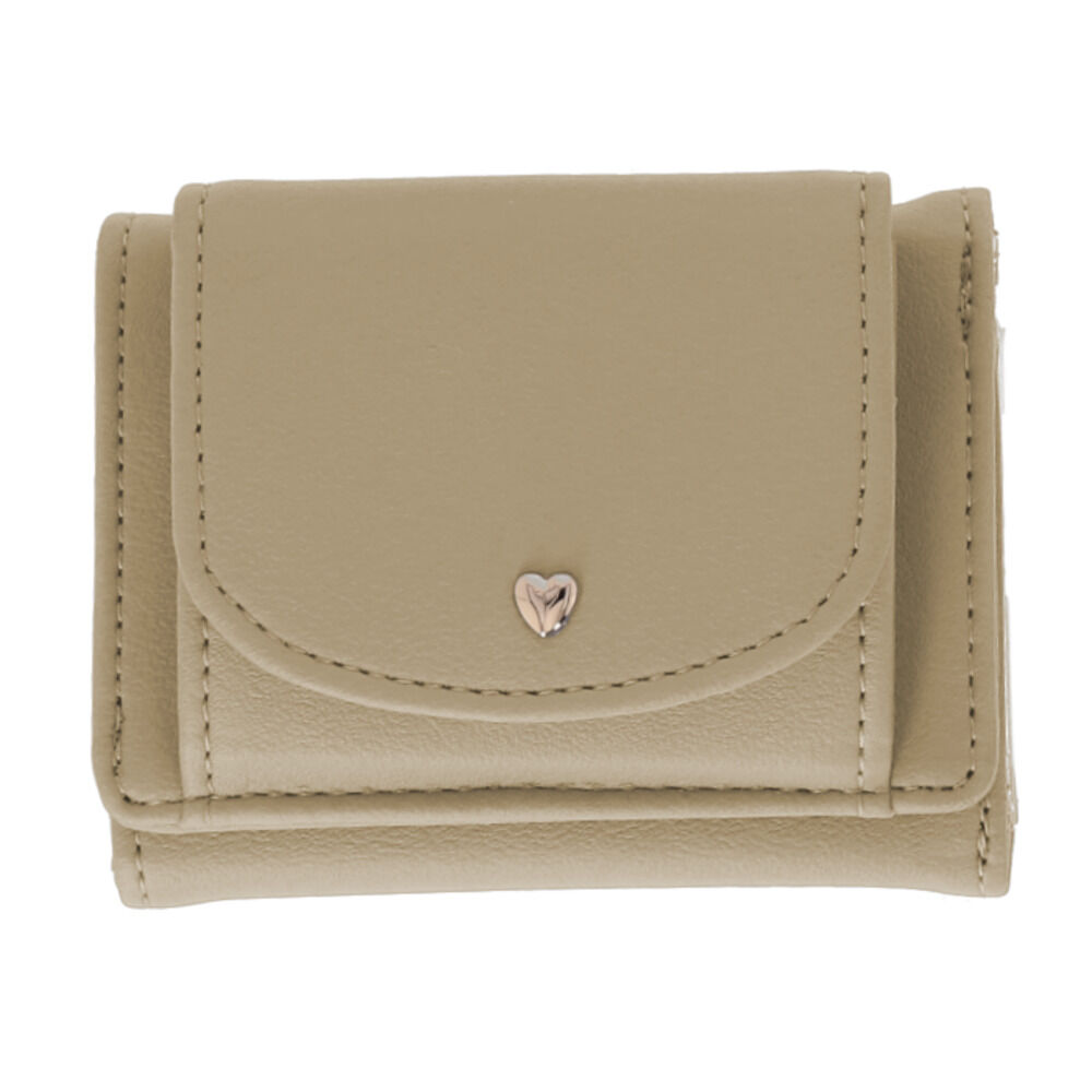 BACKYARD FAMILY「推し活 ミニ財布 通販 三つ折り財布 折財布 財布 サイフ さいふ 三つ折り クリアポケット」|財布|ベージュ1