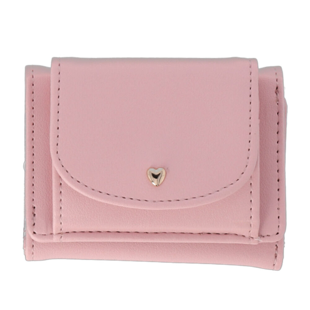 BACKYARD FAMILY「推し活 ミニ財布 通販 三つ折り財布 折財布 財布 サイフ さいふ 三つ折り クリアポケット」|財布|ピンク1
