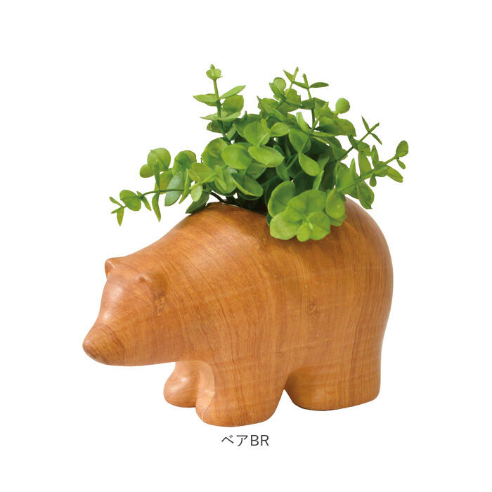 BACKYARD FAMILY「光触媒 フェイクグリーン 通販 イミテーション 消臭 抗菌 造花 陶器 木目調 アニマル」|その他|