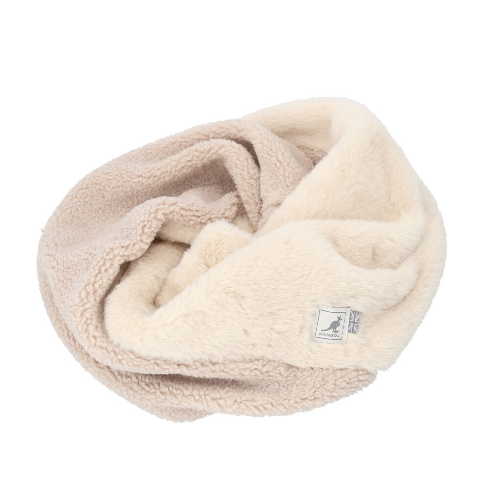 BACKYARD FAMILY「KANGOL カンゴール スヌード レディース 通販 マフラー 首巻 首巻き ねじりスヌード」|ストール|ベージュ1