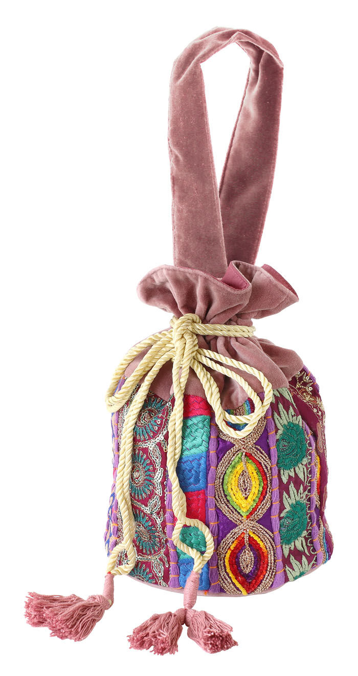 BACKYARD FAMILY「巾着バッグ 巾着袋 レディース カンバディアパッチ 通販 巾着バック 巾着 ポーチ バッグ バック」|ポーチ|