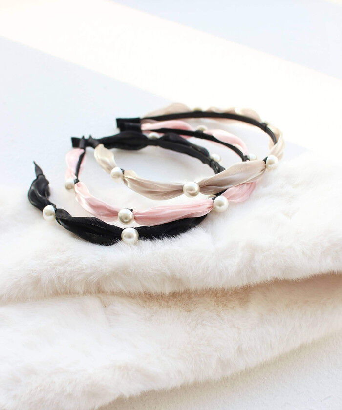 BACKYARD FAMILY「Rora カチューシャ 通販 パール リボン 48522102 髪飾り ヘッドドレス 子供 女の子」|その他|