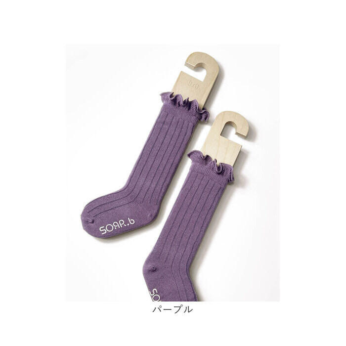 BACKYARD FAMILY「靴下 キッズ 女の子 ハイソックス 通販 長靴下 66012301 ソックス ロージーハイソックス」|ソックス|